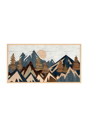 Wallity Artsmdfyty8-3370 Pintura Decorativa Enmarcada Multicolor 33 x 70 cm